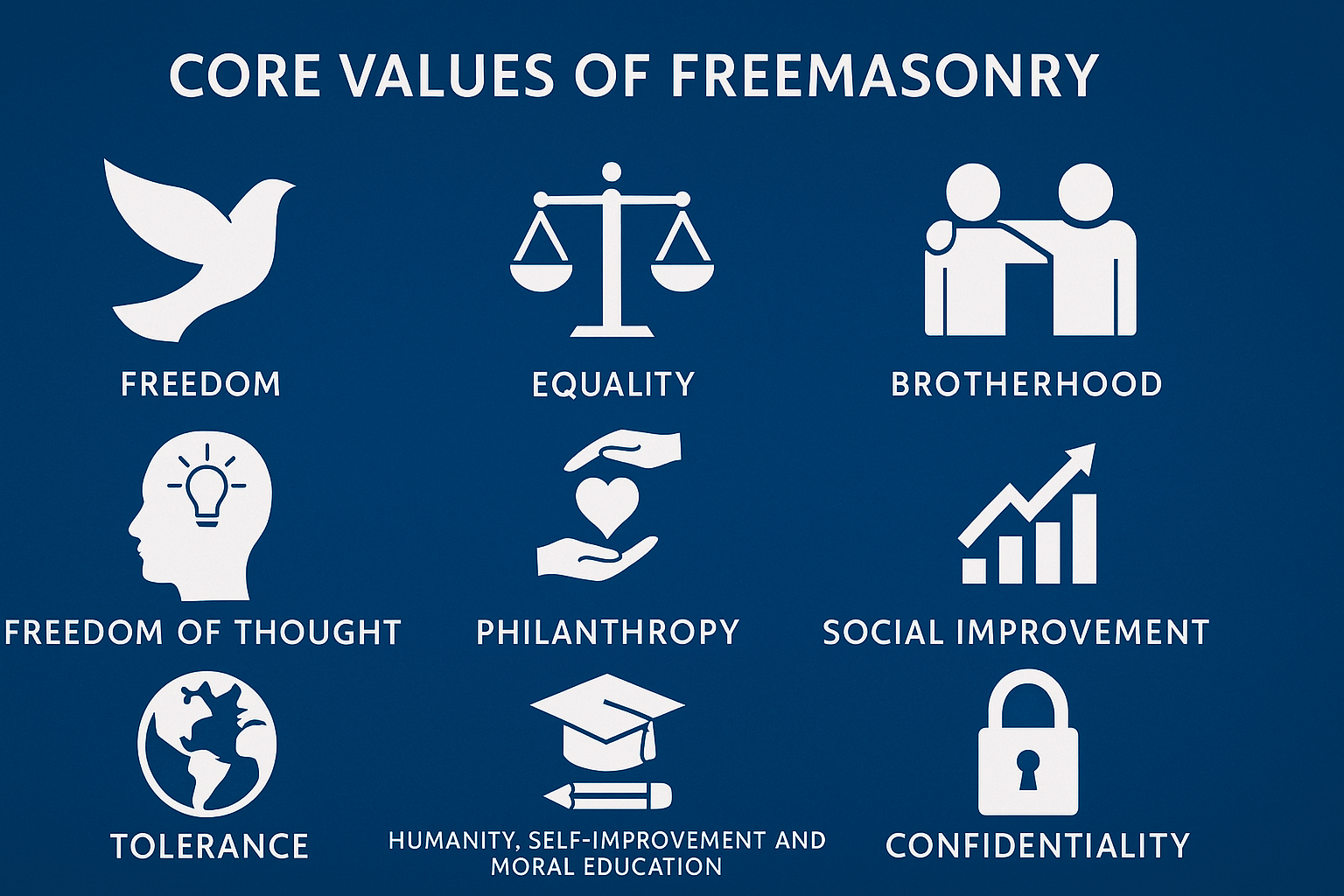 Freemasons’ Principles and core values
